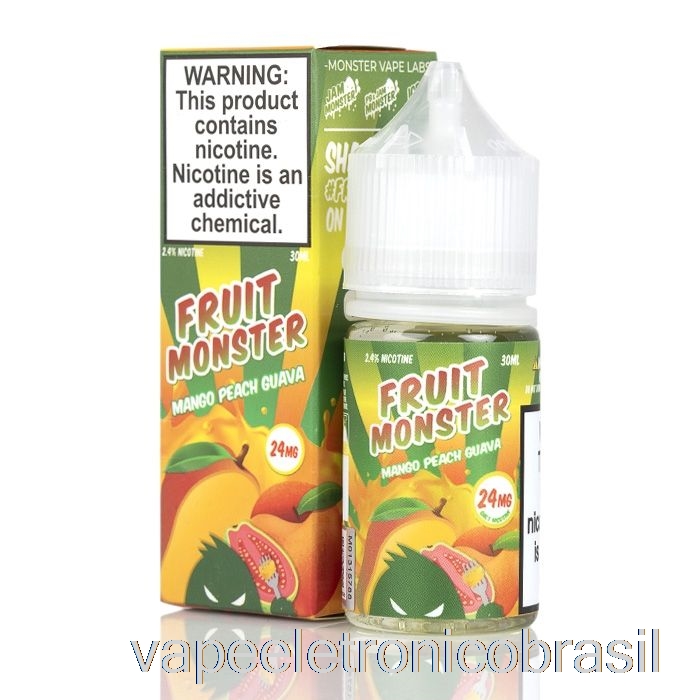 Vape Vaporesso Manga Pêssego Goiaba - Sais Monstros De Frutas - 30ml 24mg